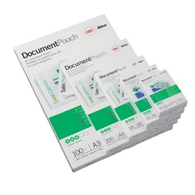 Pouches retroadesive GBC lucida A4 75 micron per lato cf.25