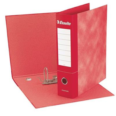 Registratore ESSENTIALS G75 rosso dorso 8cm f.to protocollo ESSE