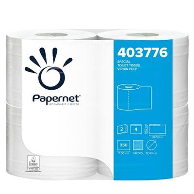 Pacco 4RT carta igienica 2veli Maxi 350strappi goffrata micro Pa