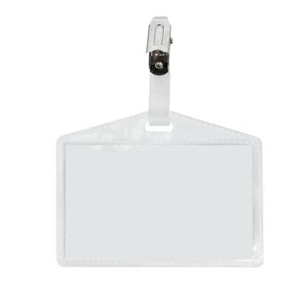 100 portanome Pass 3P 9,5x6cm c/clip in metallo s/cartoncino Sei