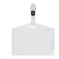 100 portanome Pass 3P 9,5x6cm c/clip in metallo s/cartoncino Sei