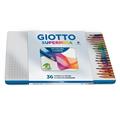 Pastelli GIOTTO supermina 36 colori scatola in metallo
