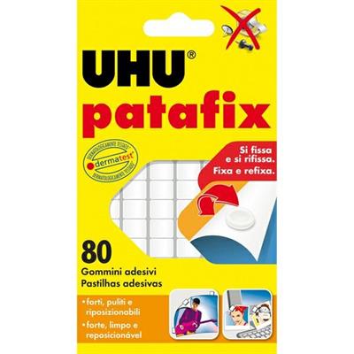 Gomma adesiva removibile Uhu patafix bianco 80pz
