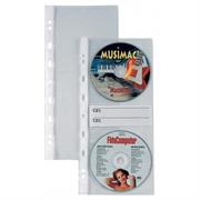10 BUSTE FORATE ATLA CD2 12,5X30CM PER 2CD/DVD