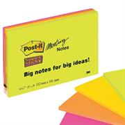 BLOCCO 45foglietti Post-itÂ®Super Sticky 101x152mm MEETING NOTE