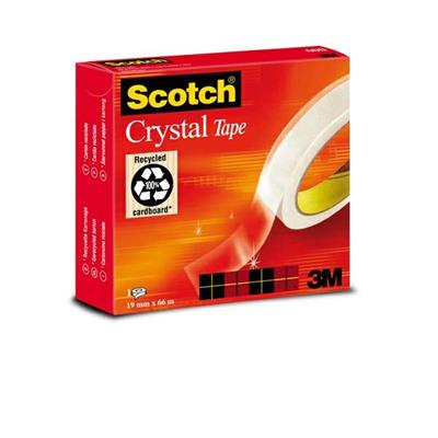 NASTRO ADESIVO ScotchÂ® CRYSTAL CLEAR 600 66MTX19MM