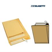 10 BUSTE A SACCO AVANA 300X400X40MM CON SOFFIETTI E STRIP MONODE