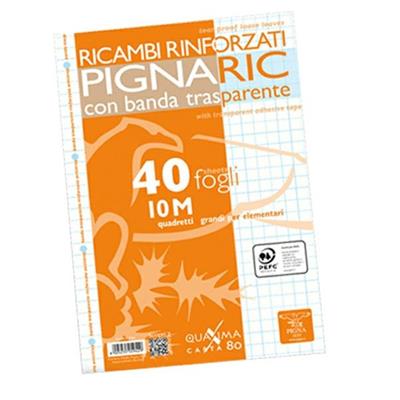 Ricambi a4 rinforzati quadri 10mm 40fg gr.90