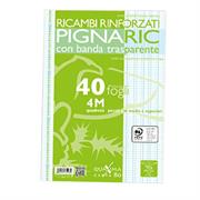 RICAMBI FORATI RINFORZATI A4 4MM 40FG 80GR PIGNARIC