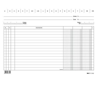 Scheda 3 colonne 21x29,7 E3569 100pz