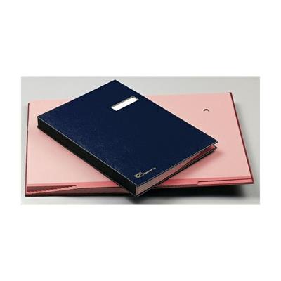 Libro firma 18 intercalari Fraschini 22x34cm blu 618-A