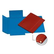 Cartella c/elastico piatto 27x37 rossa