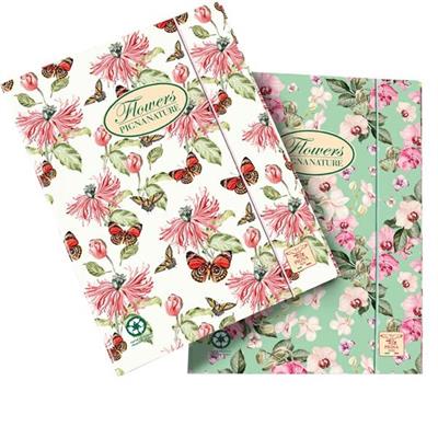 Cartella con elastico 26x34,5cm Pigna Nature Flowers