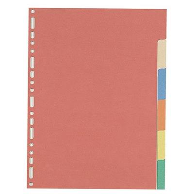 Intercalare cartoncino neutro 6 tacche color 6350