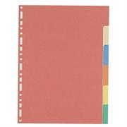 Intercalare cartoncino neutro 6 tacche color 6350