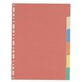 Intercalare cartoncino neutro 6 tacche color 6350