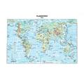 CARTA GEOGRAFICA SCOLASTICA PLASTIFICATA MONDO 297X420MM BELLETT