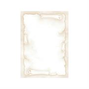 CARTA CON STAMPA PERGAMENA AVORIO A4 90GR 20FG DECADRY