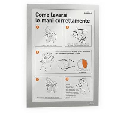 Cornice magnetica Duraframe A5 argento