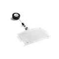 Portabadge acrilico 2 Pass 54X90mm Durable c/chiocciola