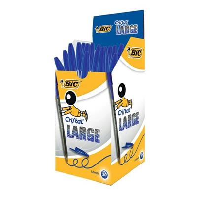 Penna sfera Bic Cristal large 1.6mm blu