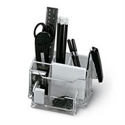 Set portaoggetti da tavolo Plexi con accessori Niji trasparente