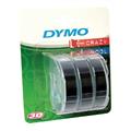 Nastro etich. dymo rilievo blister 3 pz assortiti 9mmx3mt
