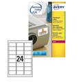 Poliestere adesivo extra L6141 bianco 20fg A4 63,5x33,9mm (24et/