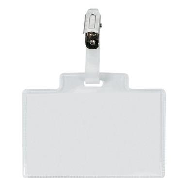 100 portanome Pass 3M 9,5x6cm c/clip in metallo s/cartoncino Sei