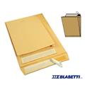 Busta a sacco 23x33 strip avana c/soffietti laterali