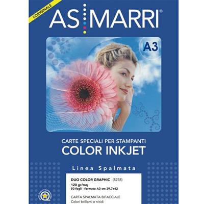 CARTA INKJET A3 120GR 50FG DUO COLOR GRAPHIC PATINATA DOUBLE-FAC