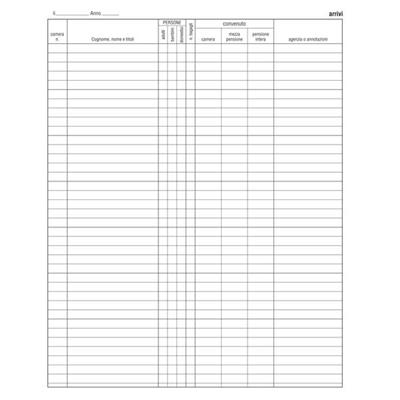 REGISTRO ARRIVI PARTENZE 31x24.5cm 46pag E2839 EDIPRO