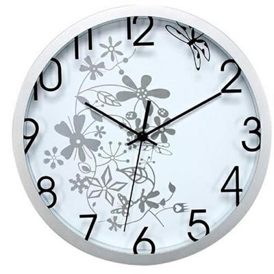 Orologio da parete caimi flowers nero rosso bianco