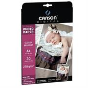 Carta Inkjet canson glossy ultimate a4 270gr 20+10 fg