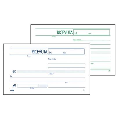 BLOCCO RICEVUTE GENERICHE 50FOGLI 2 COPIE AUTOCOPIANTE 10X17CM A