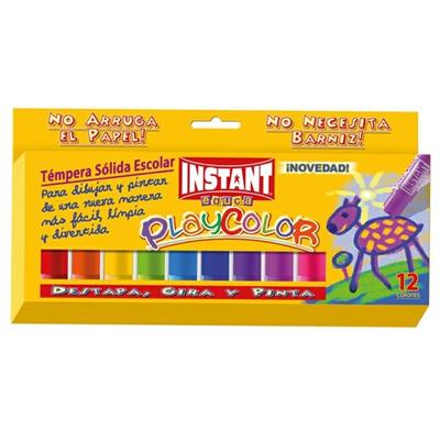 Tempera solida Playcolor Maped 12 stick 100gr.