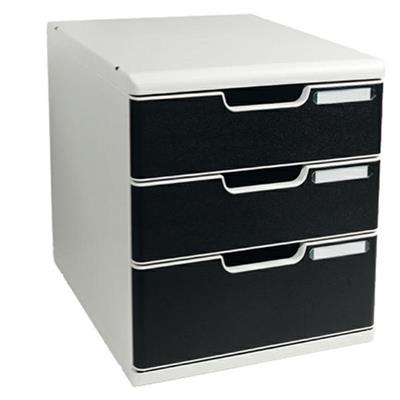 CASSETTIERA MODULO A4 3 CASSETTI GRIGIO/NERO MULTIFORM