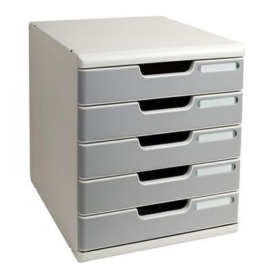 CASSETTIERA MODULO A4 5 CASSETTI GRIGIO/GRANITO MULTIFORM