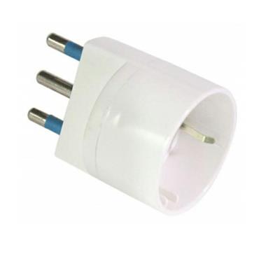 ADATTATORE SEMPLICE CON SPINA 2P+T 16A - PRESA SCHUKO 16A