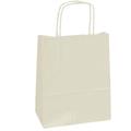 25 SHOPPERS CARTA KRAFT 26x11x34,5cm TWISTED avorio