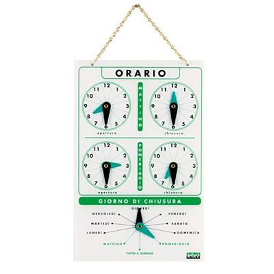 CARTELLO ORARIO IN ACRILICO ART.4506
