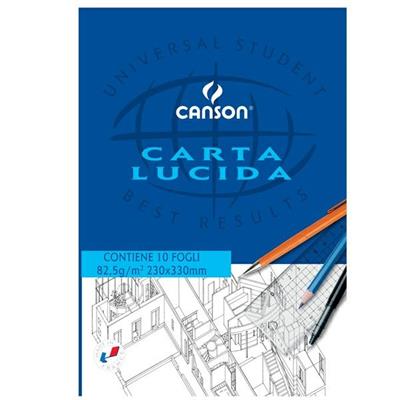 Blocco carta lucida 23x33 80/85gr CANSON 10 fogli
