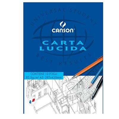 Blocco carta lucida A3 80/85gr CANSON 10 fogli
