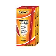 Penna sfera scatto bic soft 1.0 rosso
