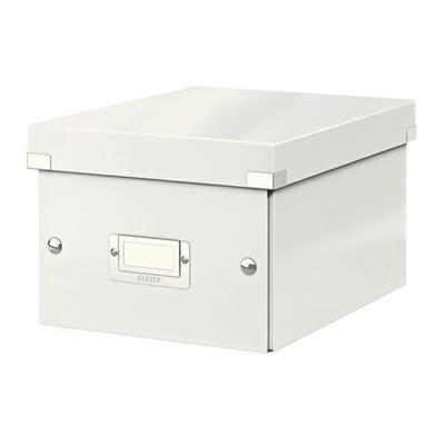 Scatola archivio CLICK & STORE S A5 bianco metallizzato