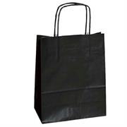 Borsa in carta kraft 36x12x41cm twisted nero conf.25