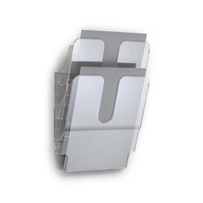 Portadepliant parete Flexiplus Durable 2 scomparti A4 trasparent