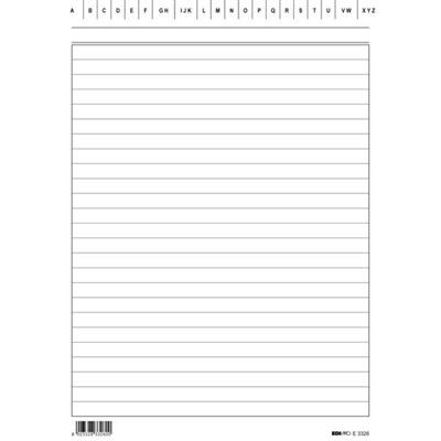 Scheda rigata 21x15 e3326 100pz