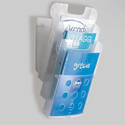 Portadepliant da parete 3 vaschette a4