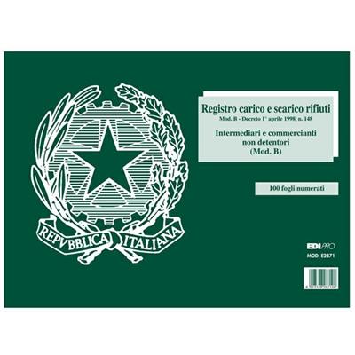 Rg carico-scarico rifiuti mod.b e2871 100fg